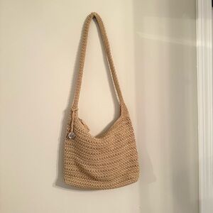 The Sak Tan Crochet Shoulder Bag
